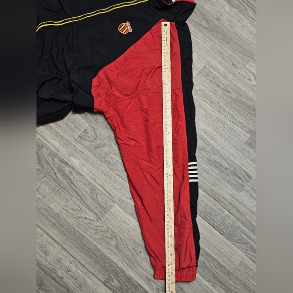 Vintage 90s Y2K K-Swiss Red Black Windbreaker Jacket Mens Size Large - Picture 11 of 11